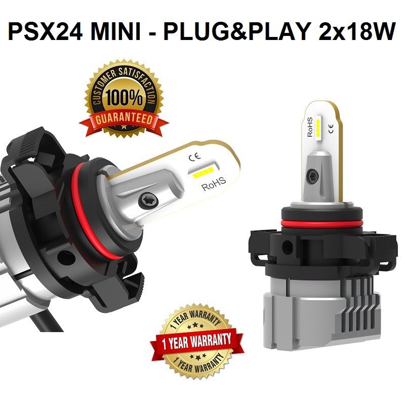 PSX24 SET CSP chip 8000LM MINI-series - ZA SREDNJE SVETLO-MAGLENKE - PLUG&PLAY Beograd Zemun
